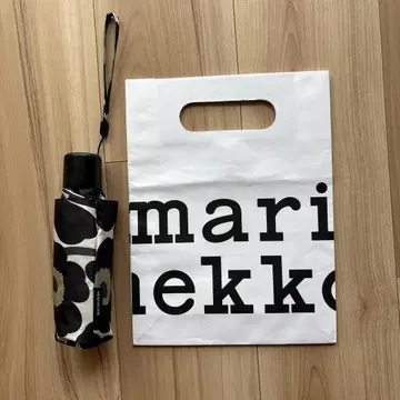 marimekko 꽃무늬 접이식 우산 파우치 포함