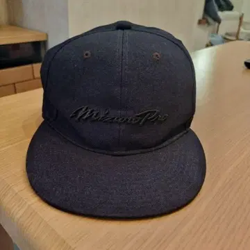 새상품급 MizunoPro 다크 네이비 야구 모자 미즈노