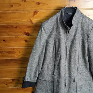 블루종 자켓 집업 가을/겨울 실크 포함 클래식 미들 기장