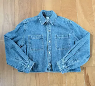 Spick & Span 어퍼 데님 셔츠 긴팔