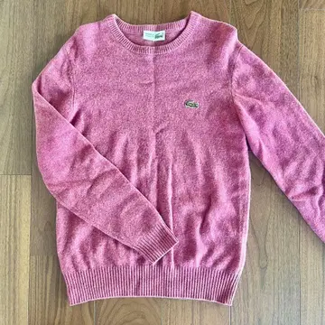 [ 가격 인하 ] Lacoste 핑크 크루넥 스웨터