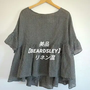 새상품급 [ 비어즐리 ] BEARDSLEY 일본제 린넨 체크 블라우스