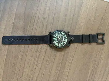 GaGa MILANO 블랙 손목시계
