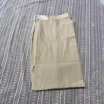 미사용 택 포함 UNIQLO 턱 와이드 팬츠 XS