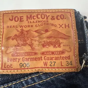 JOE McCOY 조 마코이 W27 Lot906 다크 네이비 새상품급