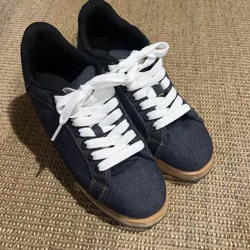 개버딘 KT 데님 네이비 스니커즈
