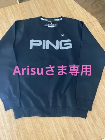 PING 블랙 스웨터 M