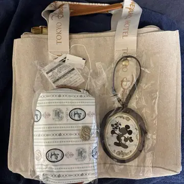 미사용 디즈니랜드 호텔 숙박객 한정판 토트백 파우치 코인 케이스