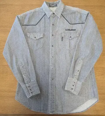 skullshit 스트 데님 웨스턴 자켓 스터드 셔츠