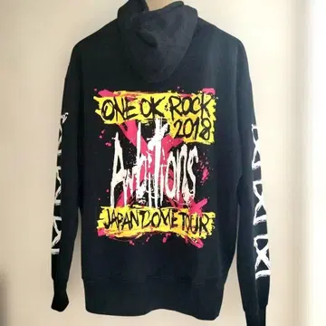 ONE OK ROCK Ambitions 맨투맨 지퍼 후드티 L