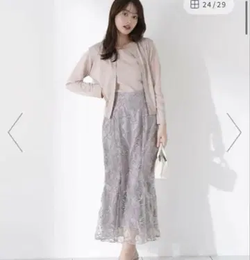 [미사용 새상품급] 프로포션 드레싱 레이스 머메이드 스커트