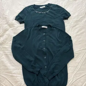 any SIS 비쥬 장식 반팔 상의