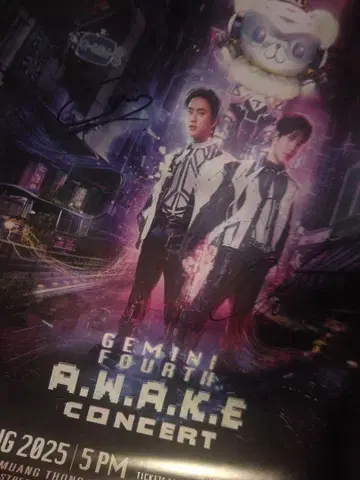 GEMINI FOURTH A.W.A.K.E CONCERT 포스터 사인입
