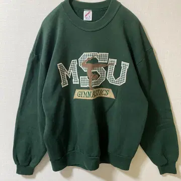 MSU GYMNASTICS 트레이닝복 L 사이즈 다크 그린