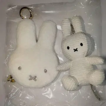 미사용 미피 코듀로이 참 파우치 봉제 인형 백참