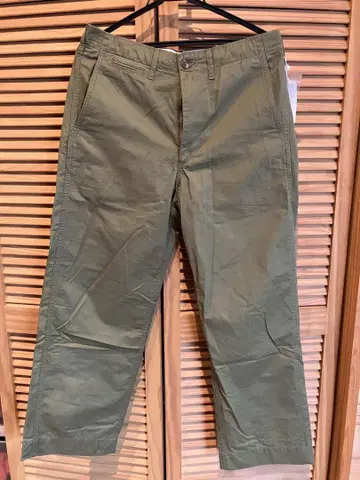 United Arrows GLR 카키 팬츠