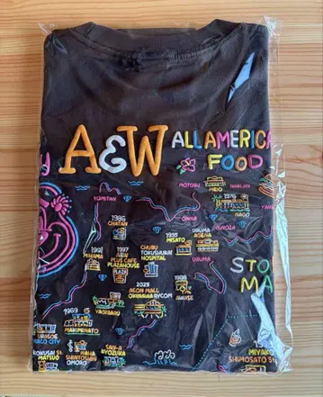 [점포 한정판] A&W 오키나와 티셔츠 L 사이즈