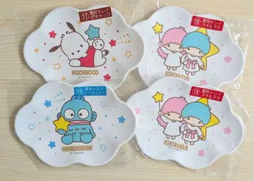 산리오 캐릭터 대상 뽑기 구름 모양 트레이 4개 세트