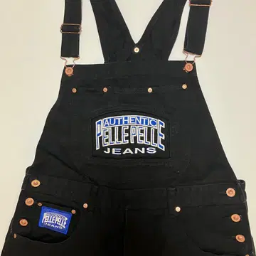 PELLEPELLE 페레페레 블랙 데님 오버롤