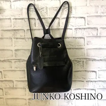 JUNKO KOSHINO 가죽 백팩 준코 코시노 가죽 블랙