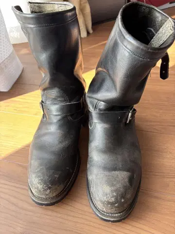 Chippewa 블랙 엔지니어 부츠