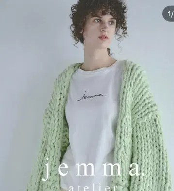 Jemma atelier 니트 가디건 기장 약 45cm 미사용 택 포함