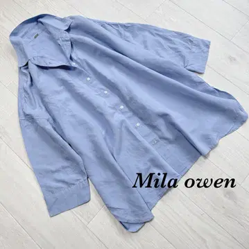 Mila owen 수분 흡수 속건성 UV컷 롱 린넨 셔츠