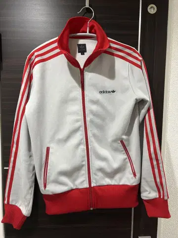 가격 인하 새상품급 adidas 집업 자켓 L 그레이/레드