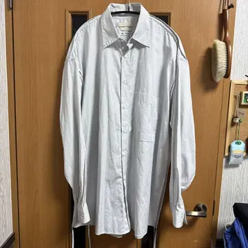 YOKE x THOMAS MASON STRIPED PIPING SHIRT