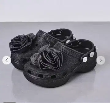 시착만 한 상품 [별주] crocs 클래식 플랫폼 글리터 샌들