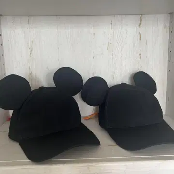 미키마우스 귀 포함 캡 2개 세트