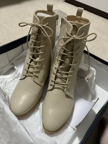 부츠 베이지 사이드 지퍼 졸업식 하카마