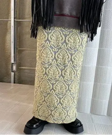 DAMASK REVERSIBLE KNIT SKIRT ameri