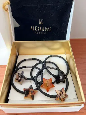 ALEXANDRE DE PARIS 별 모양 머리끈 세트