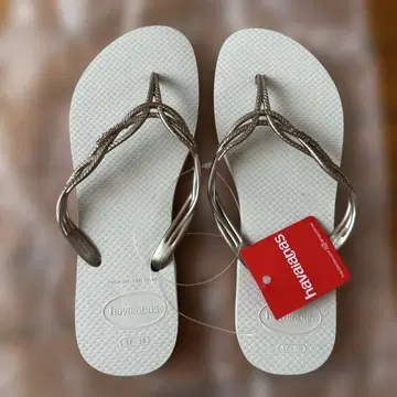 havaianas 비치 샌들 37/38 화이트