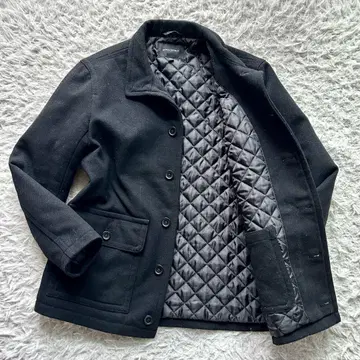 BANANA REPUBLIC 울 블렌드 카 코트 퀼팅 안감