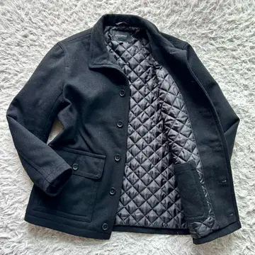 BANANA REPUBLIC 울 블렌드 카 코트 퀼팅 안감