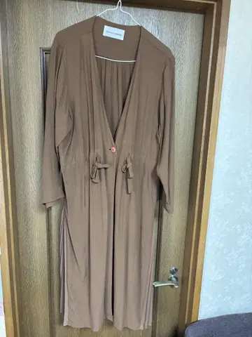 브라운 롱 가디건 긴팔
