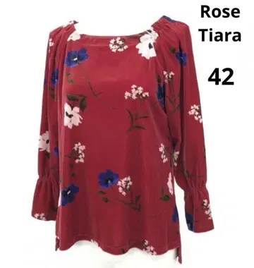 로즈 티아라 Rose Tiara 벨로아 꽃무늬 티셔츠