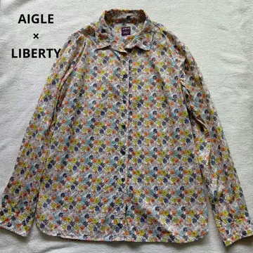 AIGLE x LIBERTY 꽃무늬 긴팔 셔츠