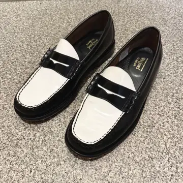 G.H.BASS LASON 로퍼 26.5cm 콤비 컬러 화이트 블랙