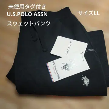 미사용 택 포함 U.S POLO ASSN 블랙 LL 사이즈 스웨트 팬츠
