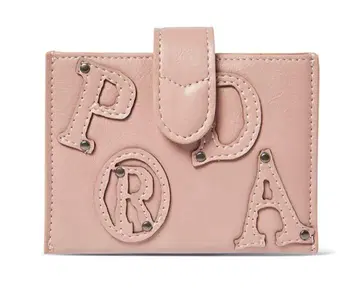 PRDA 빈티지 아코디언 월렛 핑크