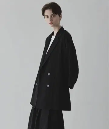 remer 루즈 언노운 더블 테일러드 자켓 반팔 L 사이즈