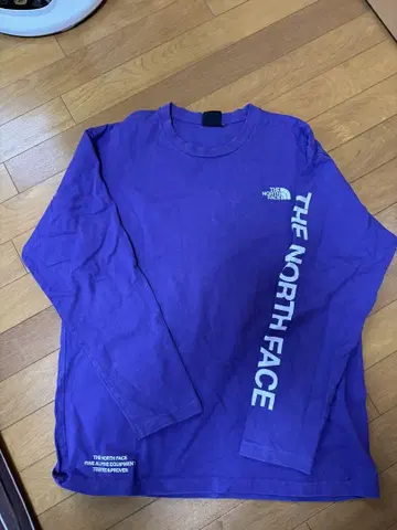 THE NORTH FACE 보라색 롱 슬리브 티셔츠