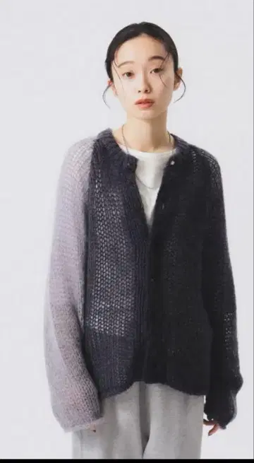 BEAMS BOY 모헤어 크레이지 가디건