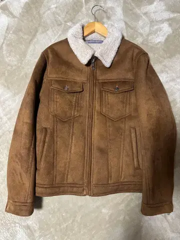 보아 카라 부착 브라운 자켓