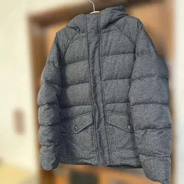 GAP 후드 부착 다운 자켓 S 그레이