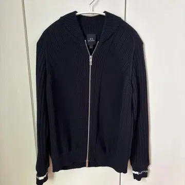 아르마니 익스체인지 지퍼 가디건