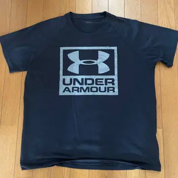 UNDER ARMOUR T셔츠 블랙 파랑 로고 2장 세트
